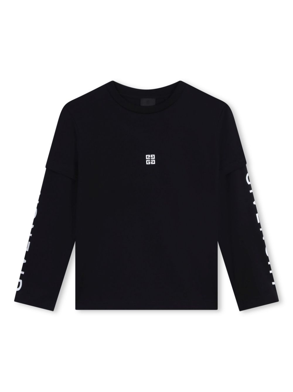 Logo-print long-sleeve T-shirt - Black