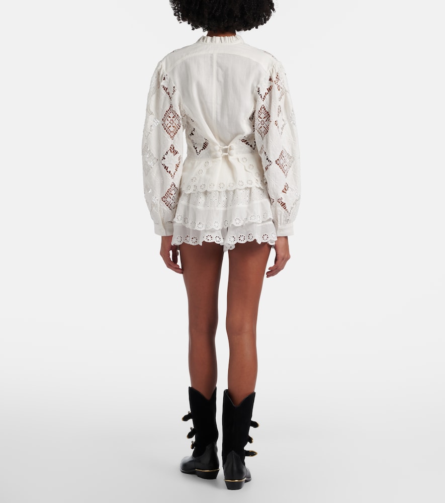 Neis cotton and silk shorts