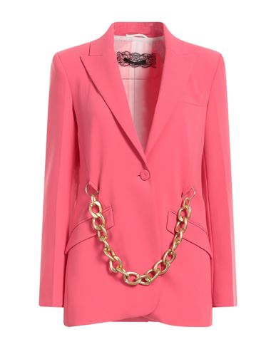 Woman Blazer Coral Size 8 Polyester, Elastane