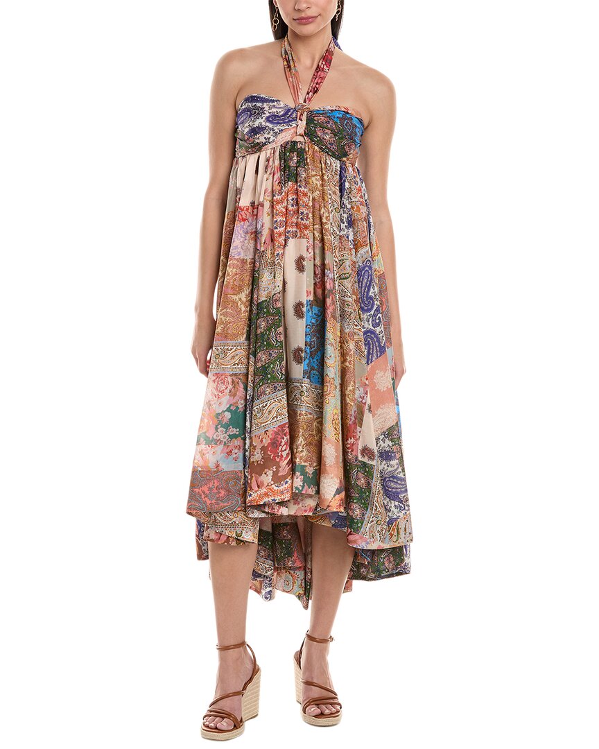 Devi Halter Silk Maxi Dress