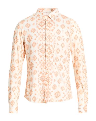 Man Shirt Orange Size 38 Cotton