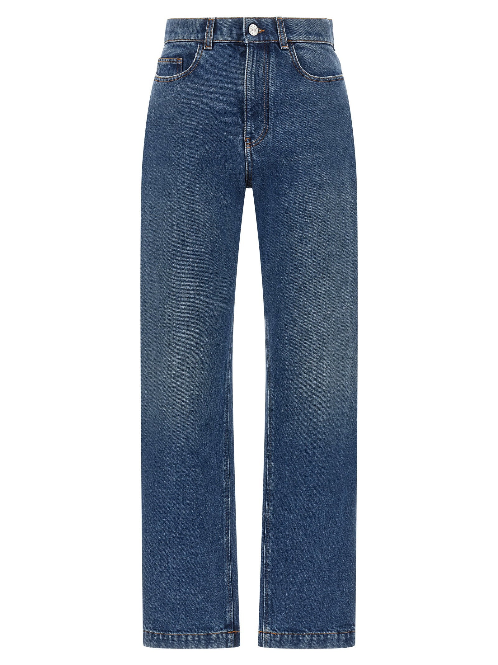Straight Leg Jeans — blue