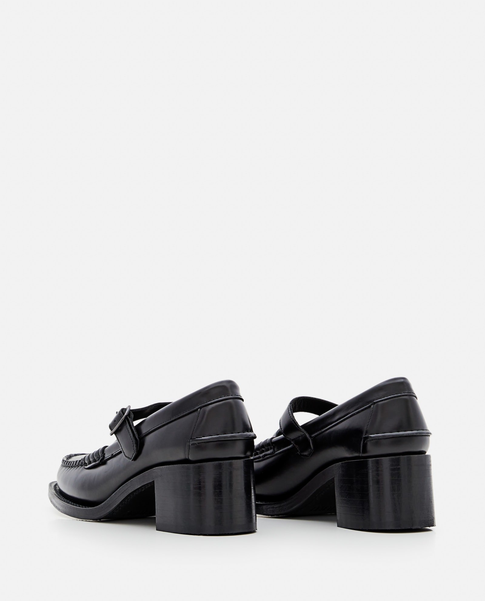 50mm Blanquer Leather Mary Jane Loafers