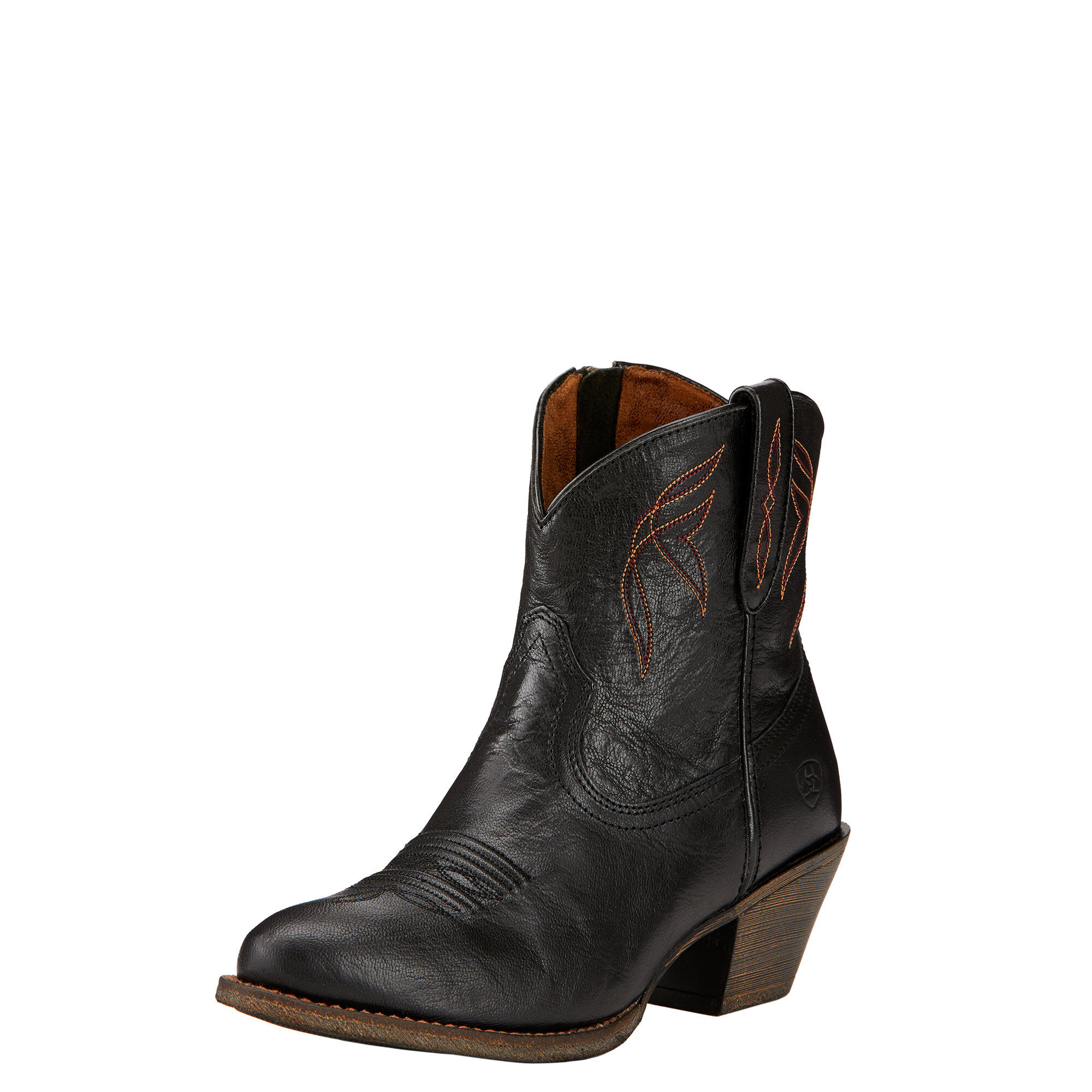 Women's Darlin Western Boots in Old Black Leather, B Medium Width