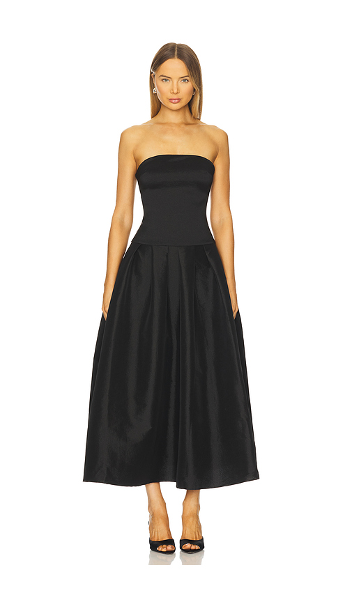 MORE TO COME Cambria Strapless Dress in Black. XL. Also in L, M, S