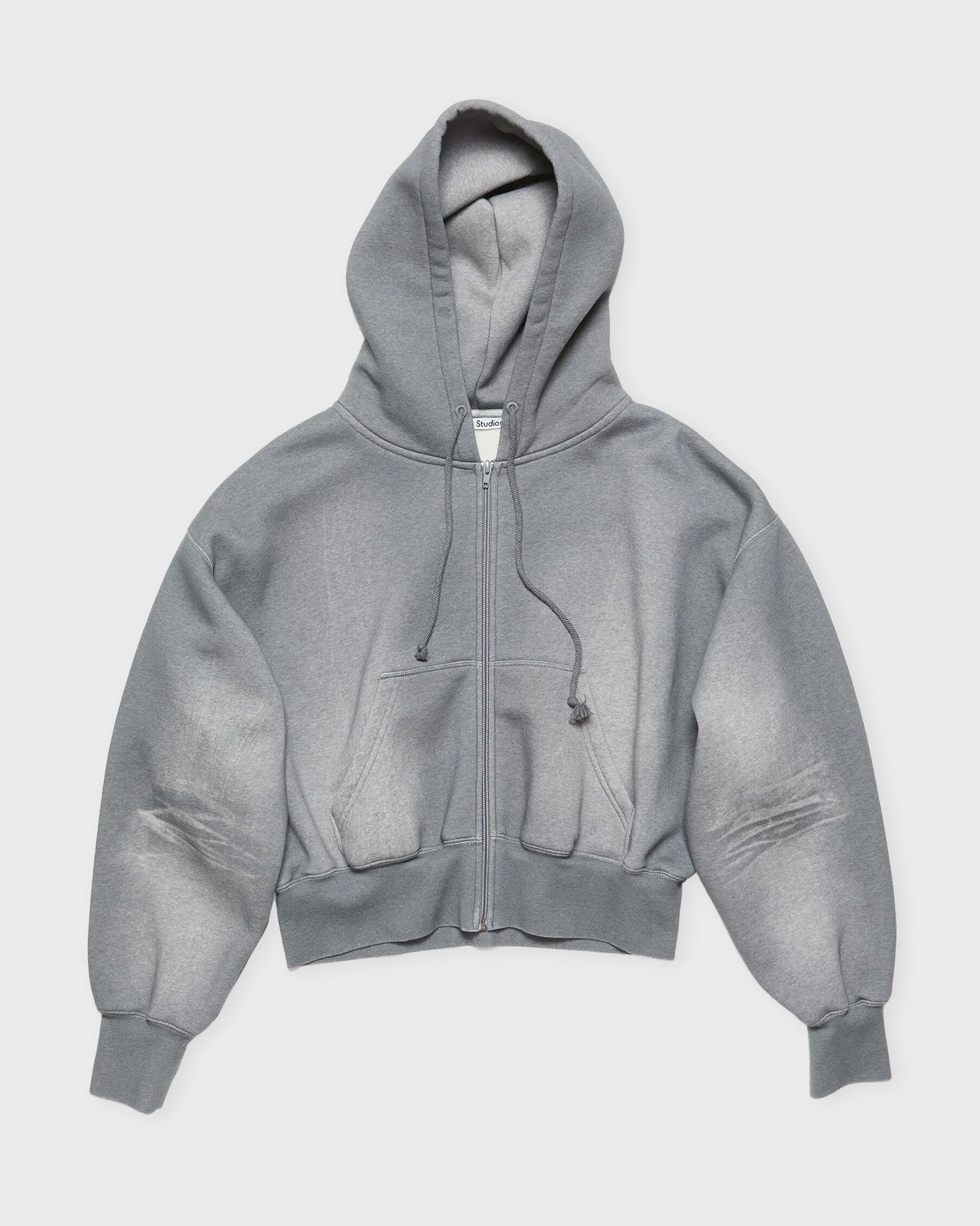 Acne Studios Sweater Hooded Zipper Grey