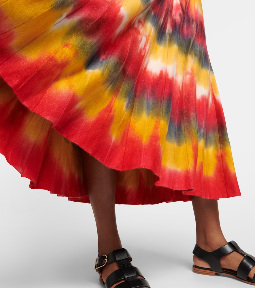 Gabriela Hearst Ella tie-dye cashmere and silk maxi skirt