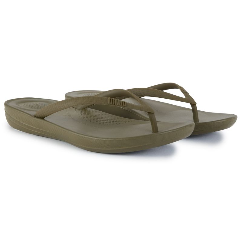 Fitflop Womens Iqushion Sandals - Green Rubber