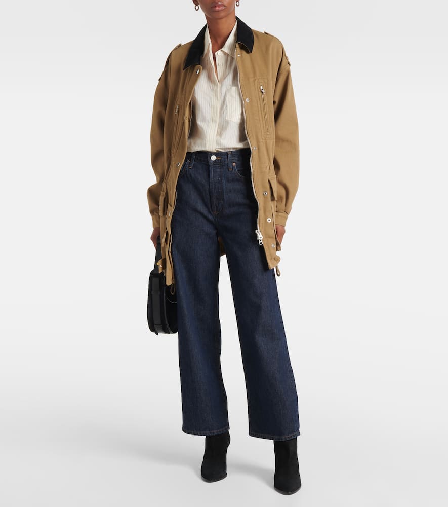 Ren high-rise wide-leg jeans