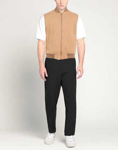 Man Vest Camel Size 36 Polyester, Viscose, Elastane