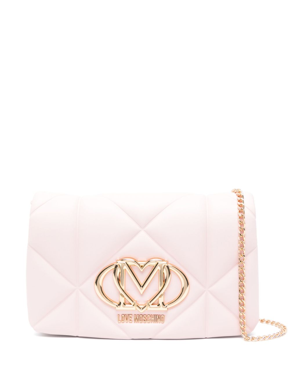 Logo-plaque cross body bag - Pink