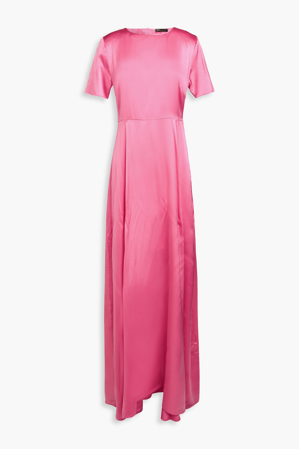 Stine Goya - Nanna flared stretch-satin maxi dress - Pink - S
