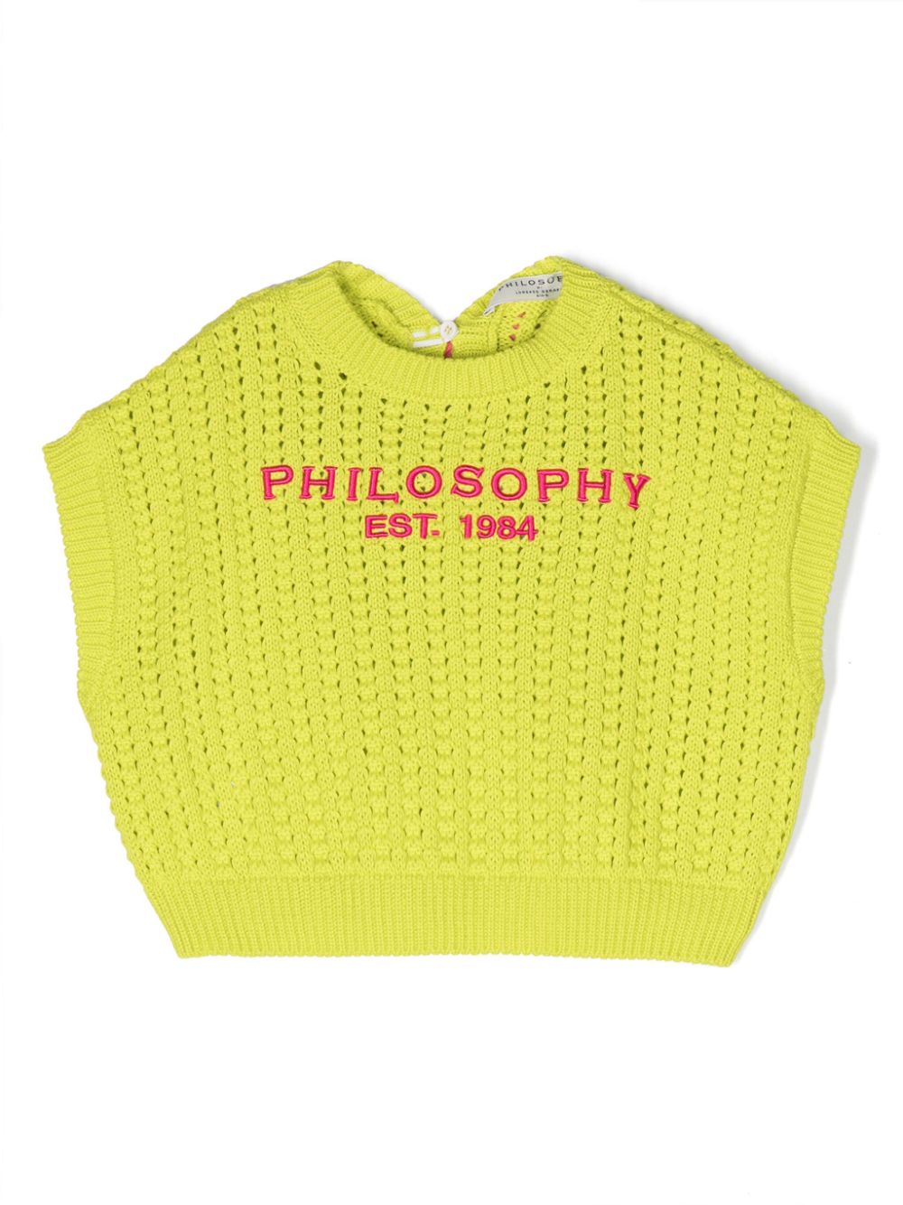 Logo-embroidered cotton jumper - Green