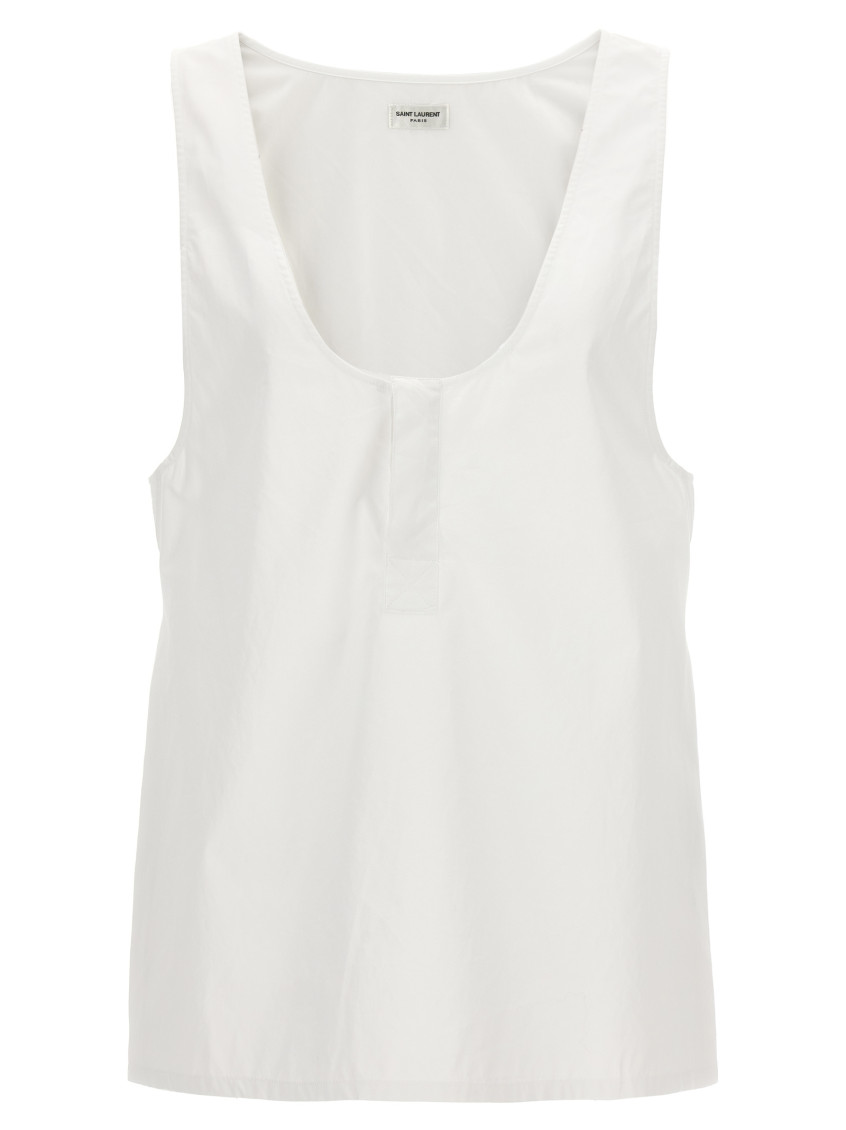 -Henley Top Bianco-Donna