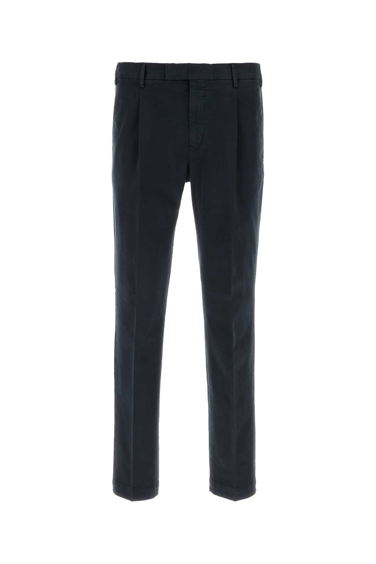 Stretch Cotton Trousers — Blue