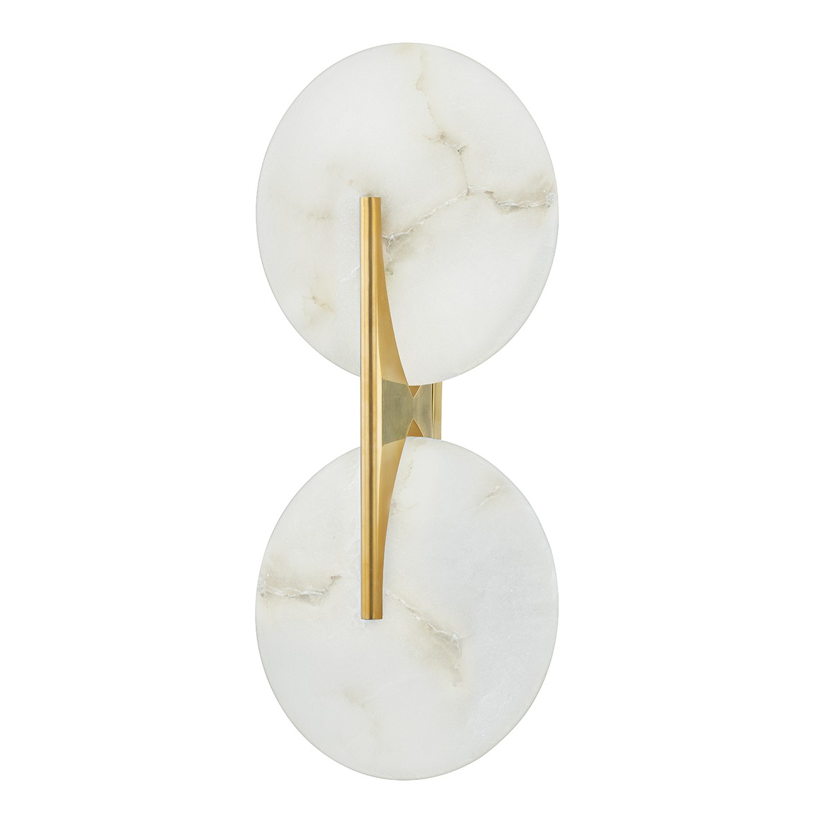 Vintage Brass LED Wall Sconce from the Asteria Collection