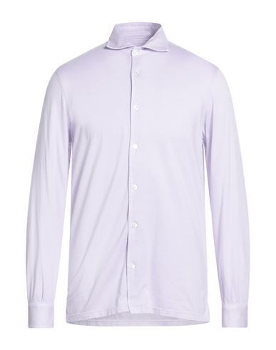 Man Shirt Lilac Size 36 Organic cotton