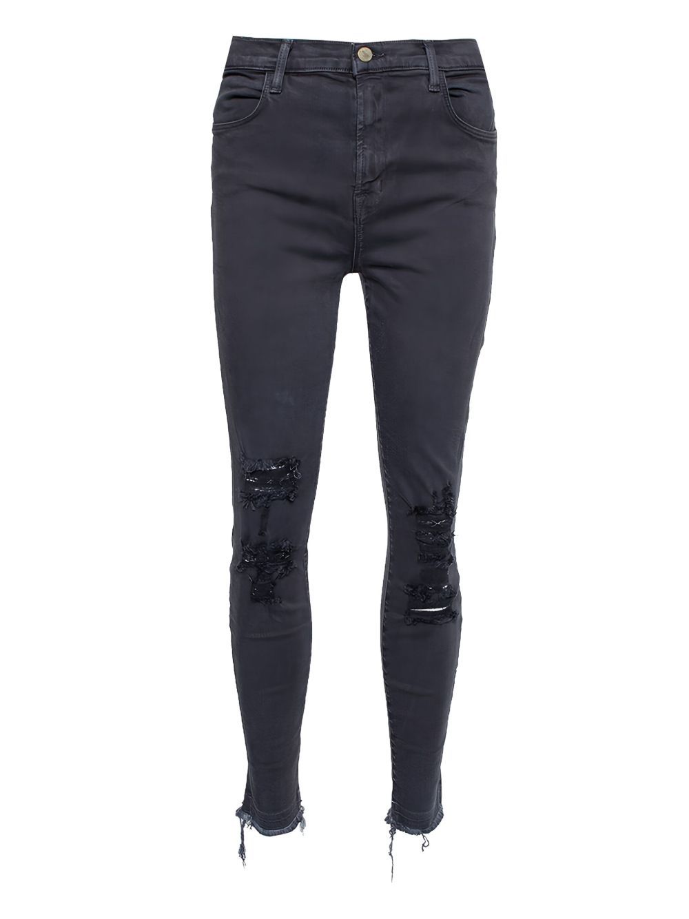 Pre-owned ripped jeans - Grey