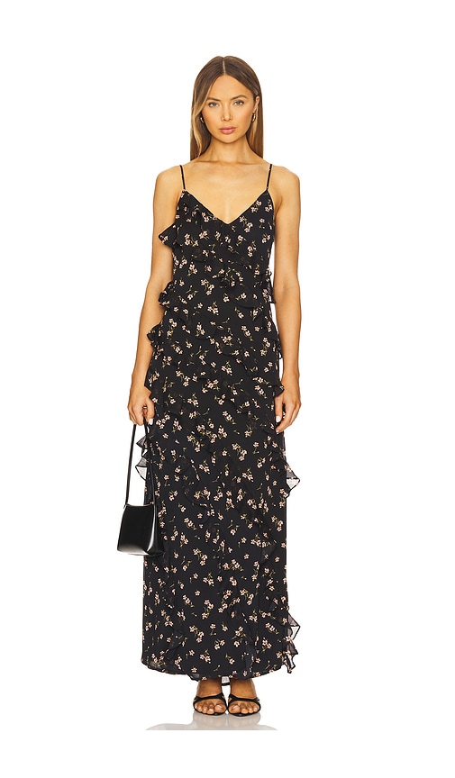 AFRM MAXIKLEID ILARIA in Black. Größe XXL. Also in L, M, S