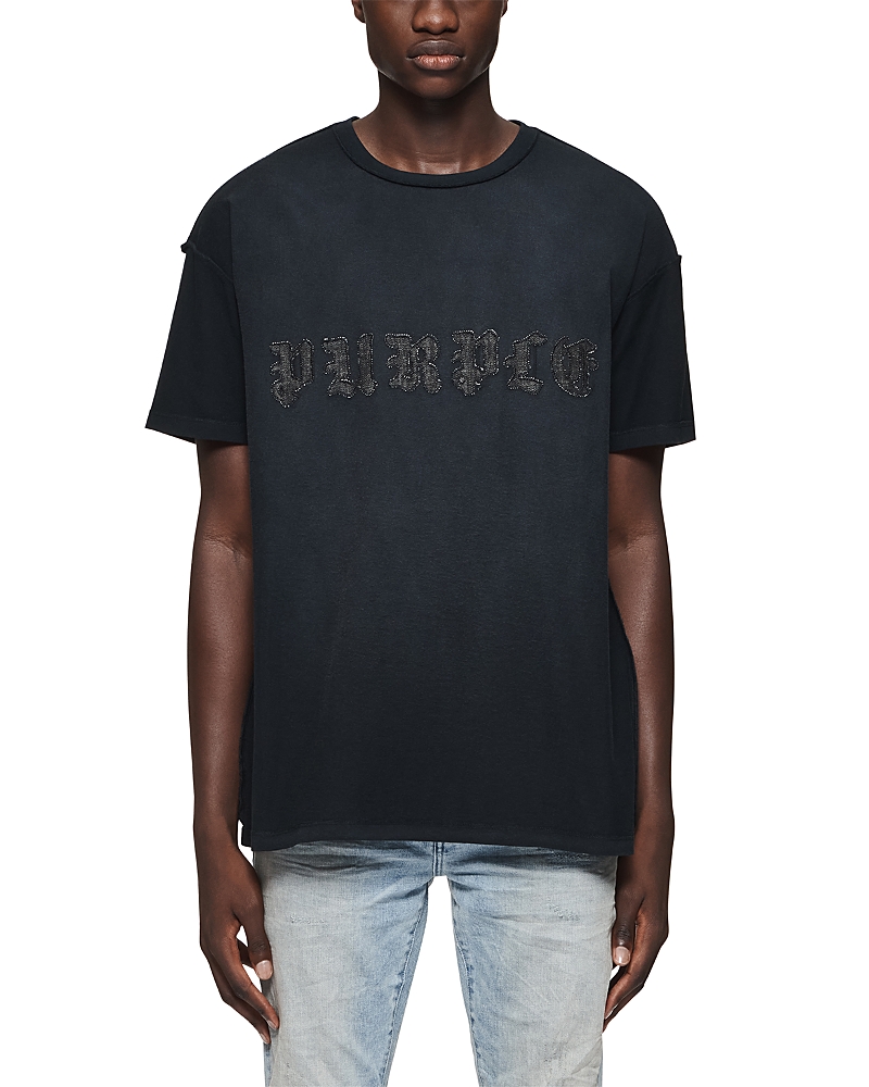 Logo-embellished cotton T-shirt - Black