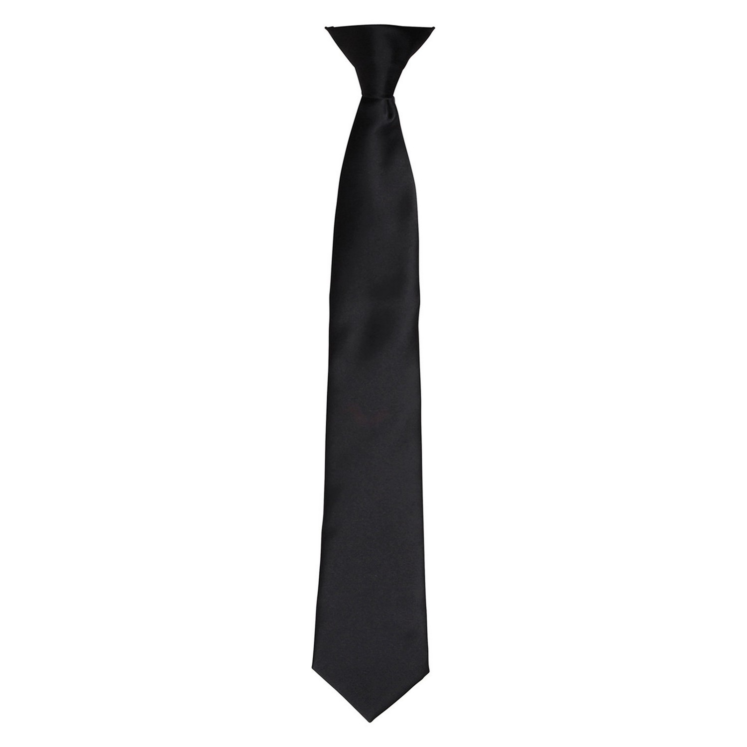 Premier Unisex Adult Satin Tie Black - One