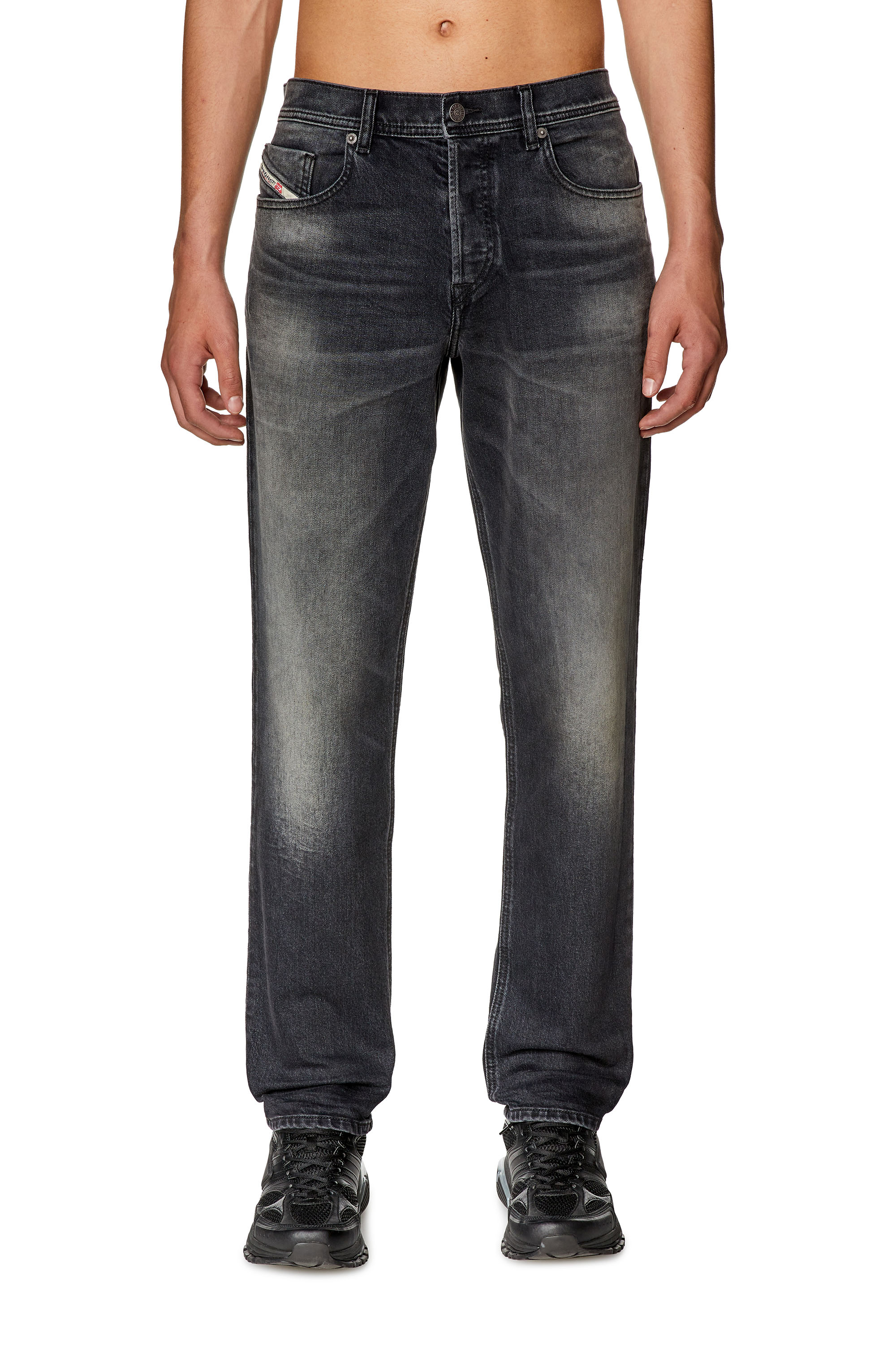 Mid-rise tapered jeans - Black