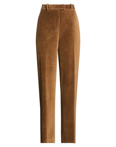 Woman Pants Sand Size 6 Cotton, Polyester
