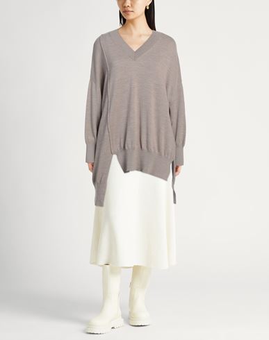 Daniele Fiesoli Collezione N_01 Woman Sweater Taupe Size S Merino Wool