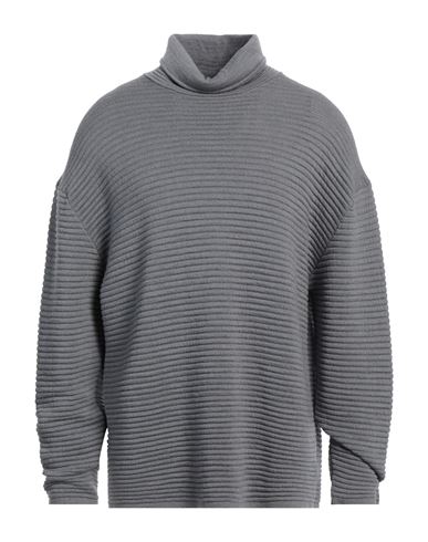 Man Turtleneck Grey Size XXL Merino Wool
