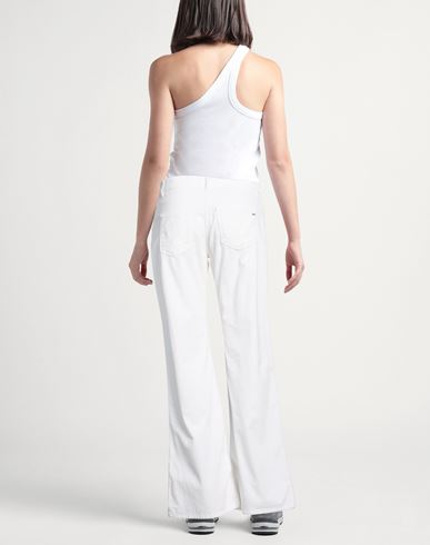 Woman Pants Ivory Size 27 Cotton, Lyocell, Elastane