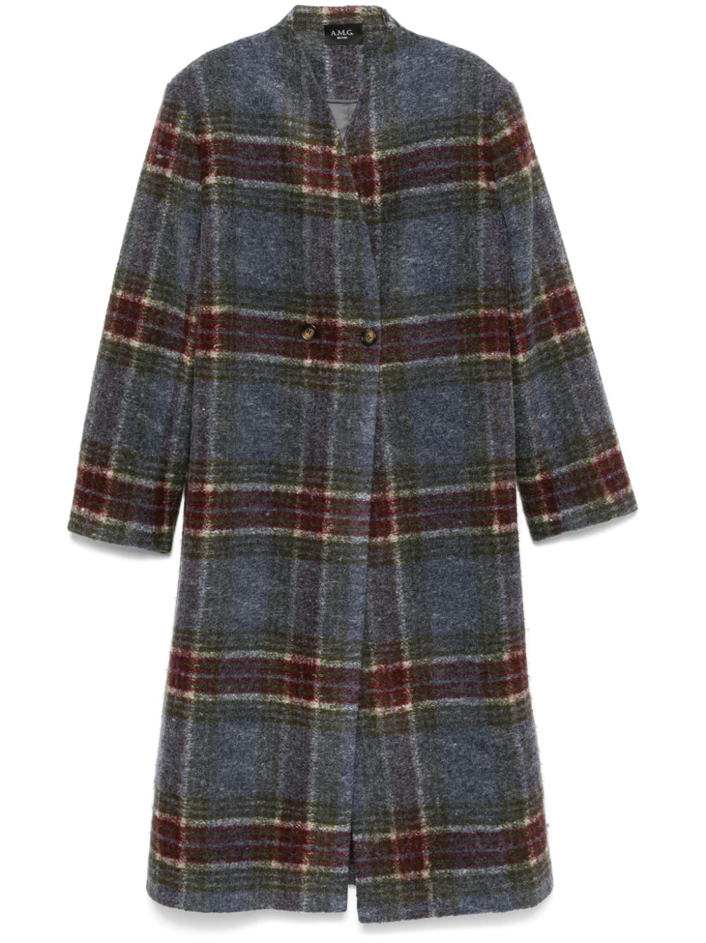 Checked coat - Grey