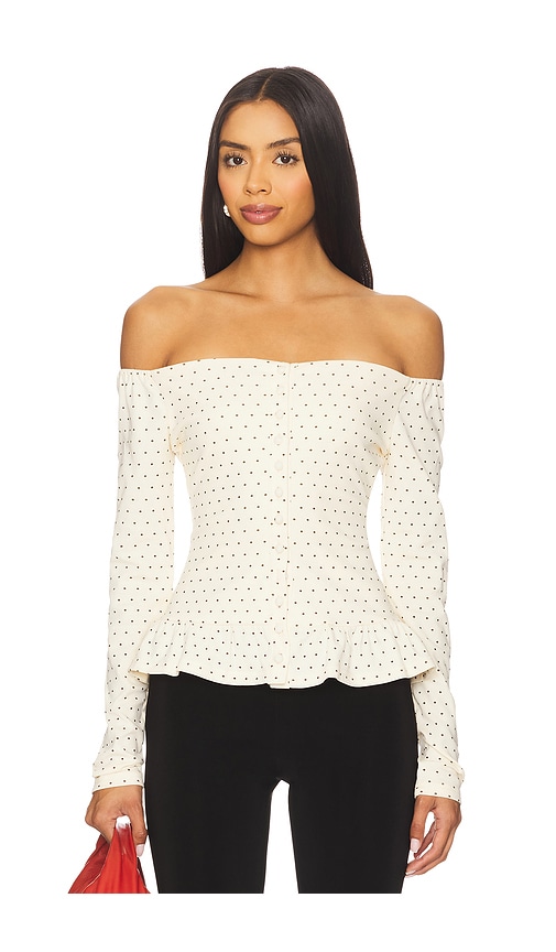 Amelie Teje Serene Long Sleeve in Cream. XL. Also in