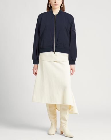 Woman Jacket Navy Size 6 Polyamide, Elastane