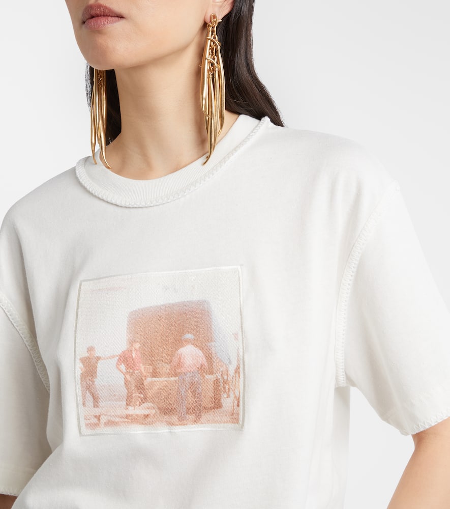 Paysan printed cotton jersey T-shirt