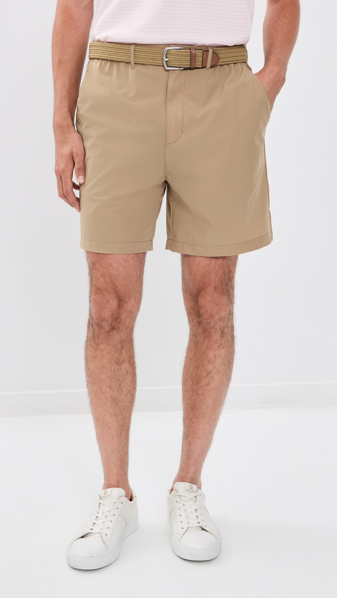 Tech Nylon Shorts 6.75 Taupe