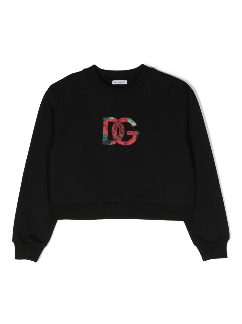 Logo-patch sweatshirt - Black