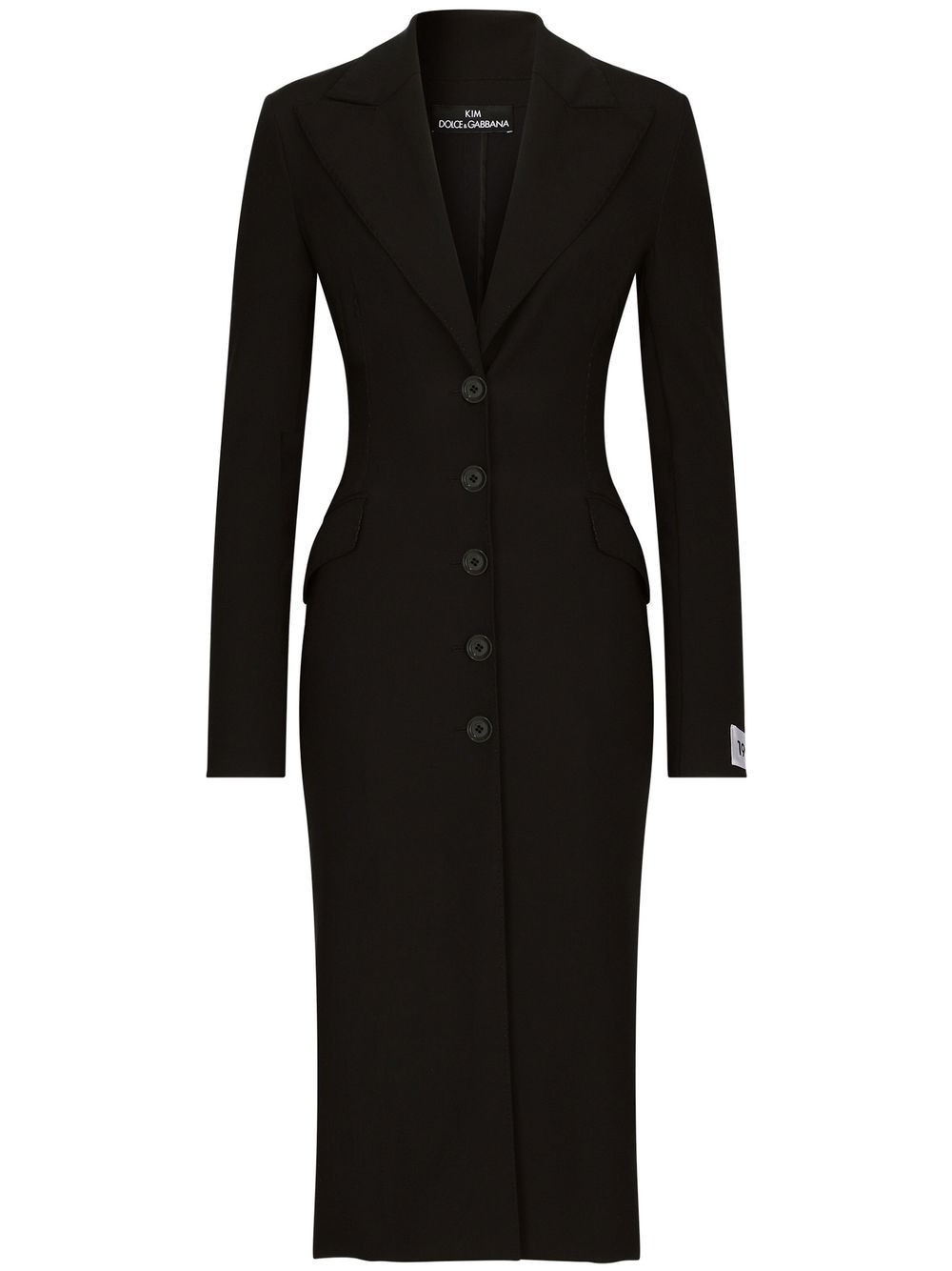 KIM DOLCE&GABBANA tailored single-breasted trench coat - Black