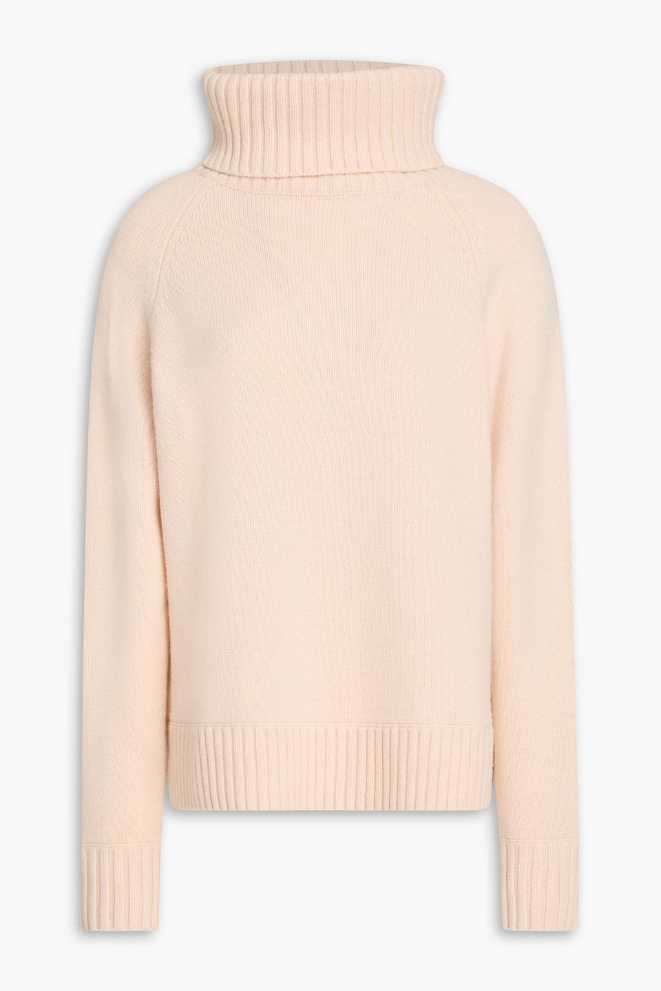 Wool and cashmere-blend turtleneck sweater - Pink - 1
