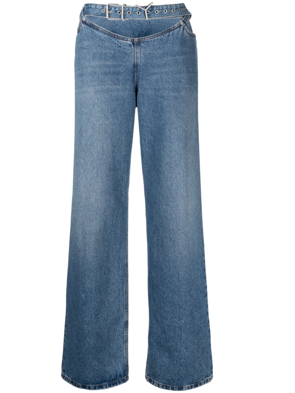 Low-rise loose-fit jeans - Blue