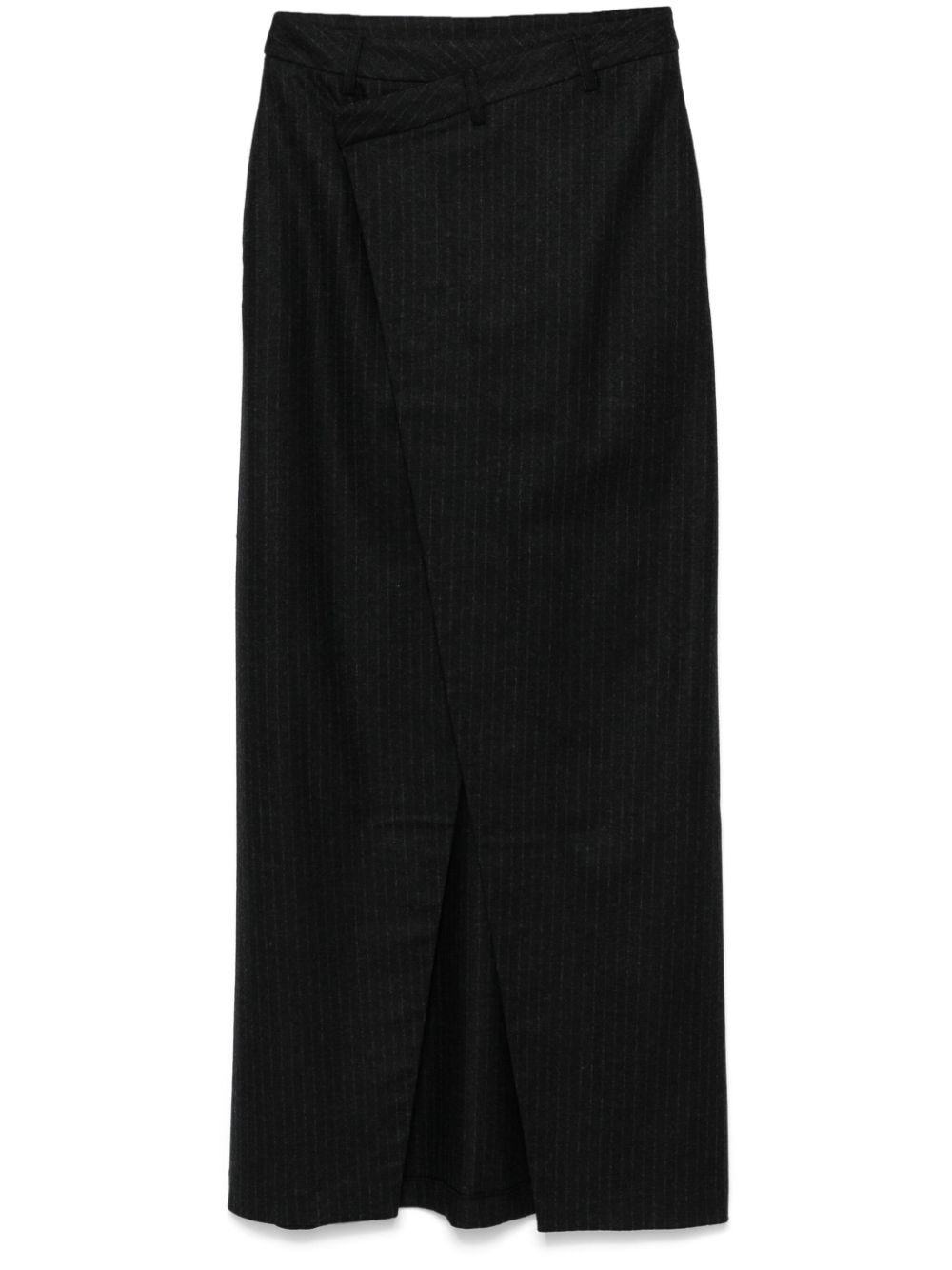 Pinstripe midi skirt - Grey