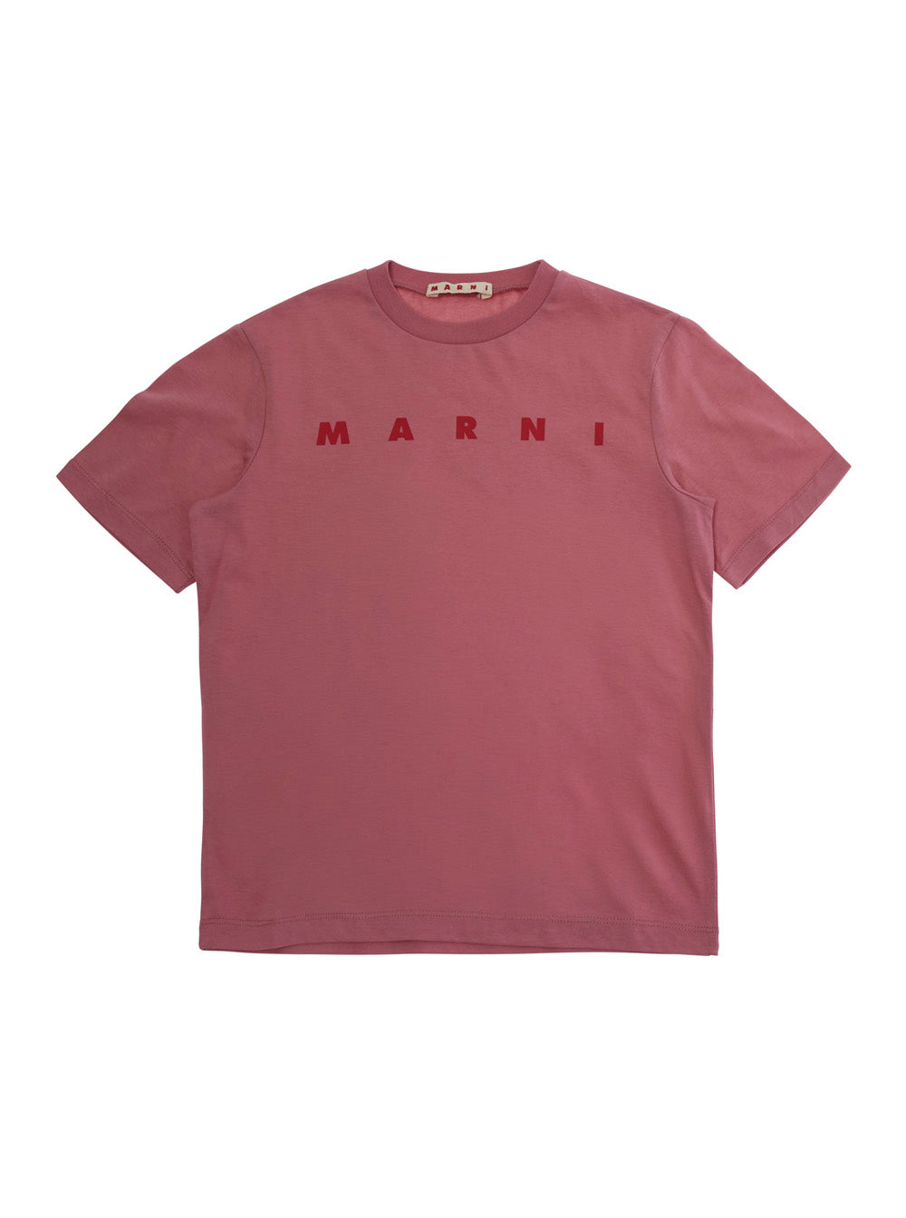 Logo-Embroidered Cotton T-Shirt — Pink
