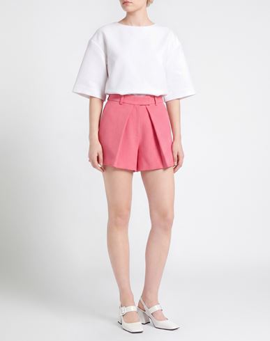 Woman Shorts & Bermuda Shorts Fuchsia Size 2 Wool
