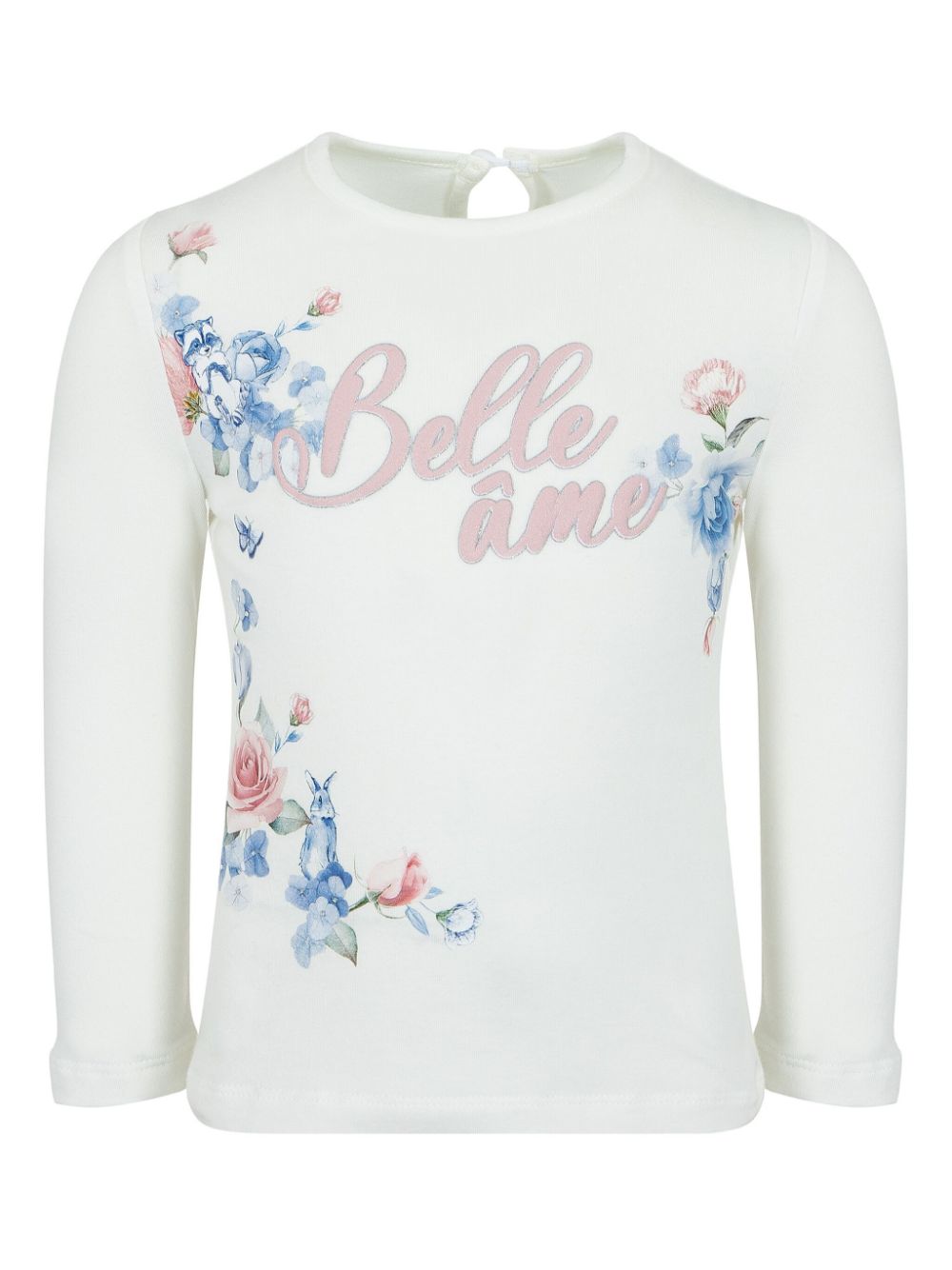 Slogan-print cotton T-shirt - White