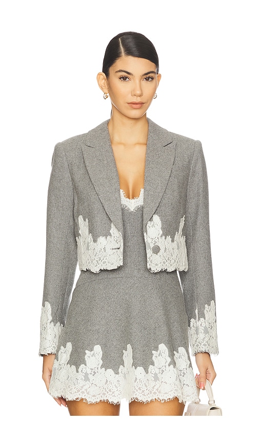 LoveShackFancy Icarus Jacket in Grey. - 8 also , 12