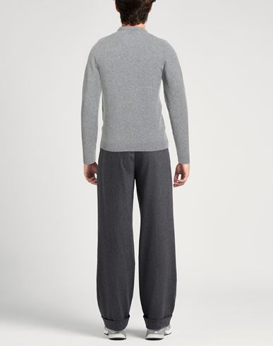 Man Sweater Grey Size 38 Recycled wool, Wool, Recycled polyamide, Polyamide, Elastane
