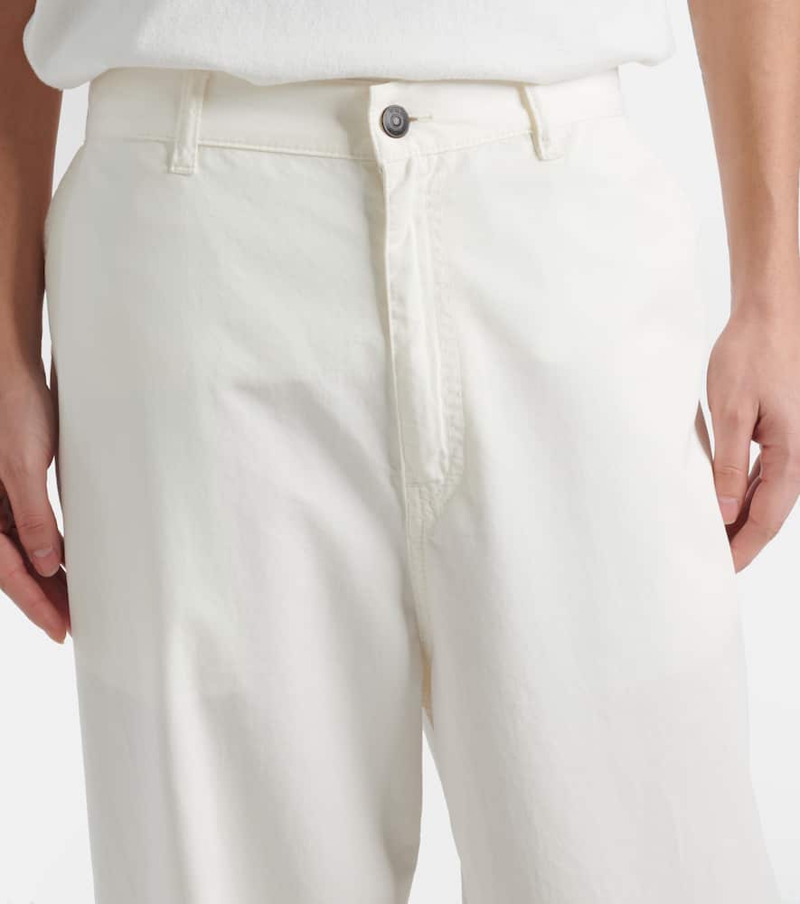 The Row Sharka cotton and cashmere wide-leg pants