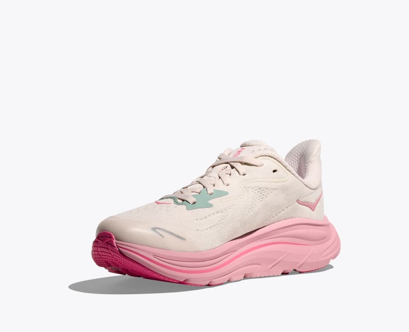 HOKA Clifton 10 Shoes in Rose Cream/Dried Rose