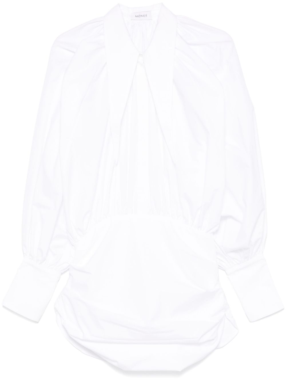 Poplin mini dress - White