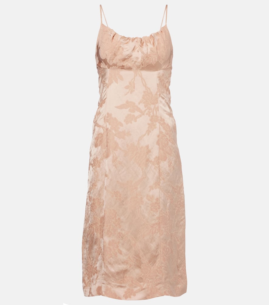 Dirios floral jacquard gown