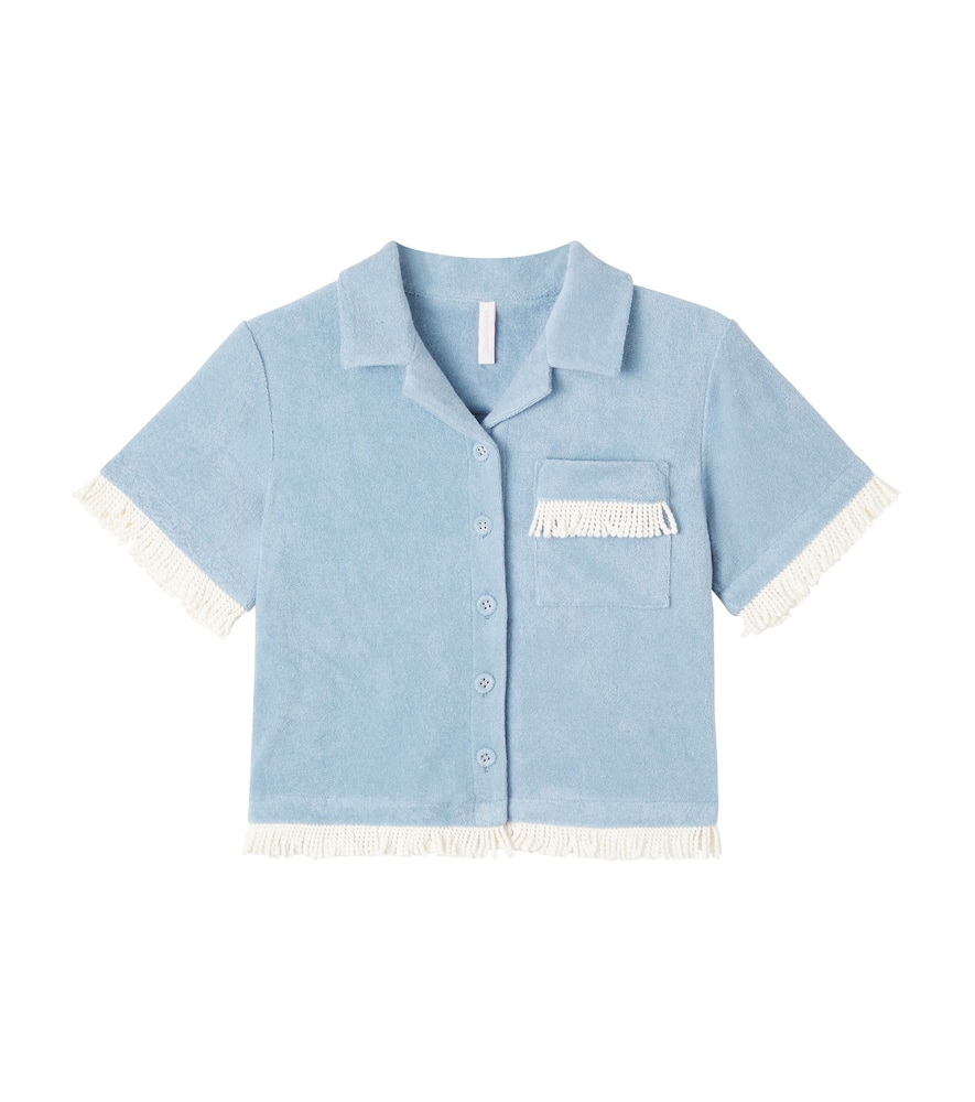 Awaken cotton-blend terry top